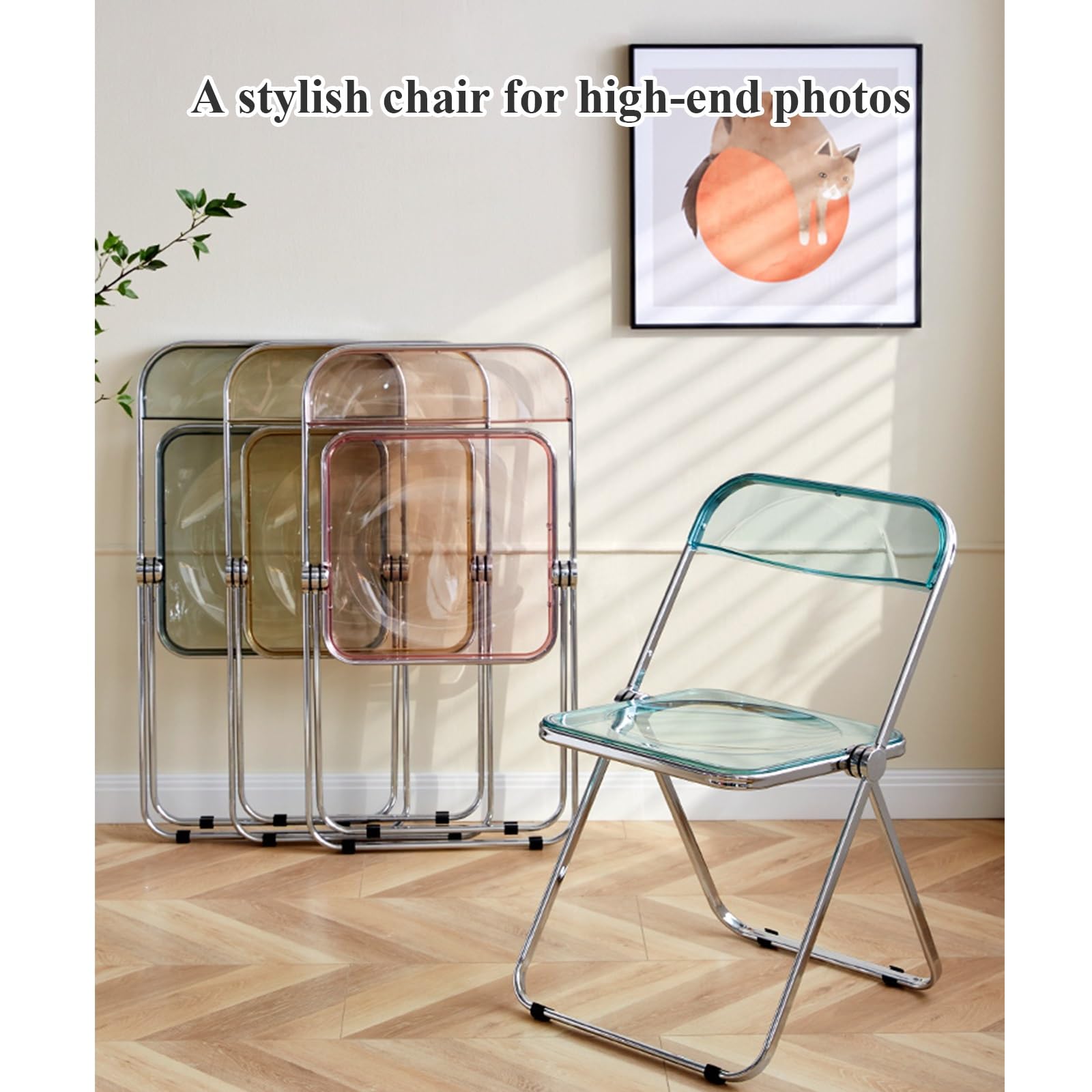 Amazon｜プラスチック折りたたみ椅子、ポータブル折りたたみ椅子